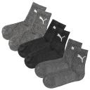 Sports Socks Puma Short Crew (3 Pairs) Grey - 39-42