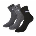 Sports Socks Puma Short Crew (3 Pairs) Grey - 43-46