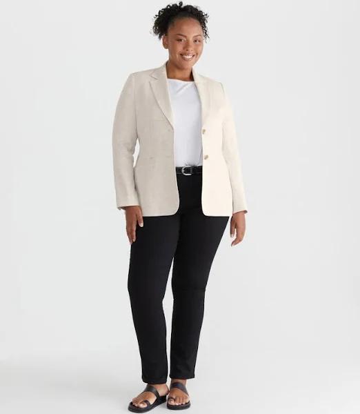 Sportscraft Women's Freya Linen Blazer in Size 22