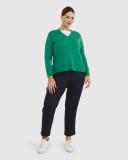Sportscraft Women's Laurina V-Neck Sweater in Size 20