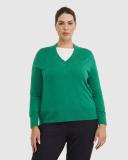 Sportscraft Women's Laurina V-Neck Sweater in Size 20