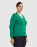 Sportscraft Women's Laurina V-Neck Sweater in Size 20