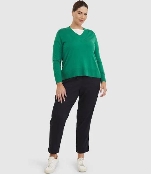 Sportscraft Women's Laurina V-Neck Sweater in Size 20
