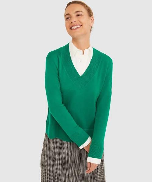 Sportscraft Women's Laurina V-Neck Sweater in Size Small