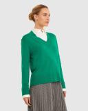 Sportscraft Women's Laurina V-Neck Sweater in Size XS