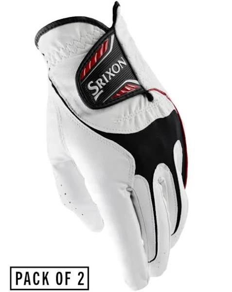 Srixon All Weather Pack of 2 Golf Gloves - White