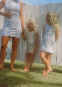 SS Patterned Ribbed Tank Dress- Girls 2-3Y / Ocean Blue