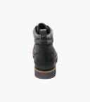 Stacy Adams Black Waxy Envoy Moc Toe Lace Up Boots