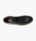 Stacy Adams Black Waxy Envoy Moc Toe Lace Up Boots