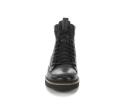 Stacy Adams Black Waxy Envoy Moc Toe Lace Up Boots