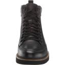 Stacy Adams Black Waxy Envoy Moc Toe Lace Up Boots