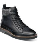 Stacy Adams Black Waxy Envoy Moc Toe Lace Up Boots