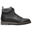 Stacy Adams Black Waxy Envoy Moc Toe Lace Up Boots