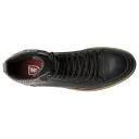 Stacy Adams Black Waxy Envoy Moc Toe Lace Up Boots