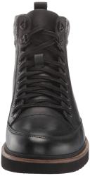 Stacy Adams Black Waxy Envoy Moc Toe Lace Up Boots