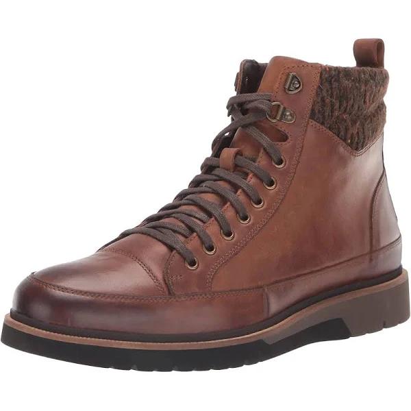 Stacy Adams Brown Chic Envoy Moc Toe Lace Up Boots