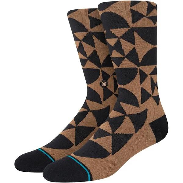 Stance Alter Crew Socks Brown L