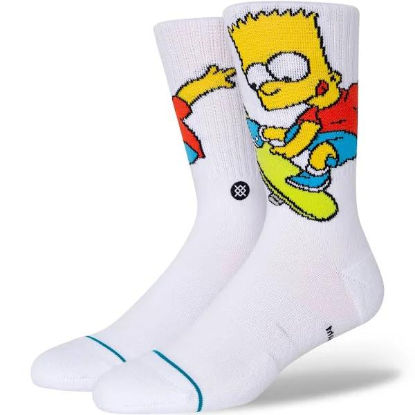 Stance - Bart Simpson White - Socks