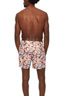 Standard - Rose Flight of Fantasy Mid-length Drawcord Swim Shorts