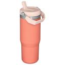 Stanley Classic The IceFlow Flip Straw Tumbler 30oz Grapefruit, 1 Count (Pack of 1)