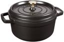 Staub Cast Iron Round Cocotte, 2.75-quart, Black Matte