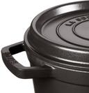 Staub Cast Iron Round Cocotte, 2.75-quart, Black Matte