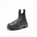 Steel Blue Men's Hobart: TPU/Bump Cap Elastic Sided Work Boots- Black - Size 6