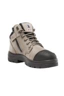 Steel Blue Work Boots - Parkes Zip: Scuff Cap - Slate - AUS 4