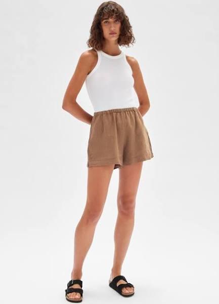 Stella Linen Short - Dune, 8