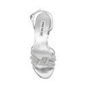 Steve Madden Bedazzle Sandals Silver EU 37 Woman