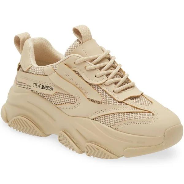 Steve Madden Possession Platform Sneaker in Brown Tan 9