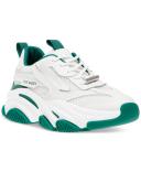 Steve Madden Women's Possession Chunky Lace-Up Sneakers White/Green
