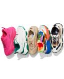 Steve Madden Women's Possession Chunky Lace-Up Sneakers White/Green