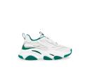 Steve Madden Women's Possession Chunky Lace-Up Sneakers White/Green