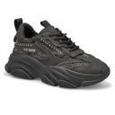 Steve Madden Women's Possession-R Sneakers, Black, Size 8