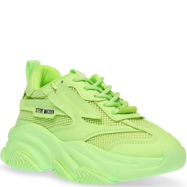 Steve Madden Women's Possession Sneakers, Lime, Size 7