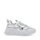 Steve Madden Women's Possession Sneakers, Silver, Size 9