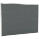 Stilford Screen 1500 W x 1400 H mm White Frame Grey Fabric