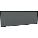 Stilford Screen 1500 W x 1400 H mm White Frame Grey Fabric