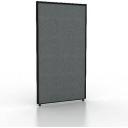 Stilford Screen 1800 W x 1400 H mm Black Frame Grey Fabric