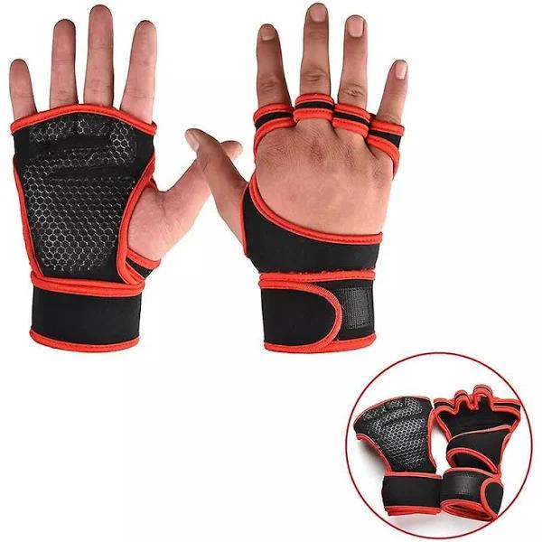 Hopedas Workout Gloves Weight Lifting Gloves Palm Support  Protection for Men Women, Exercise Gloves Sports for Training, Fitness, Gym,  Black : Sports & Outdoors