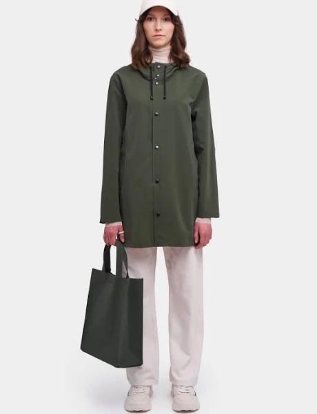Stockholm Lightweight Matte Raincoat Dark Green