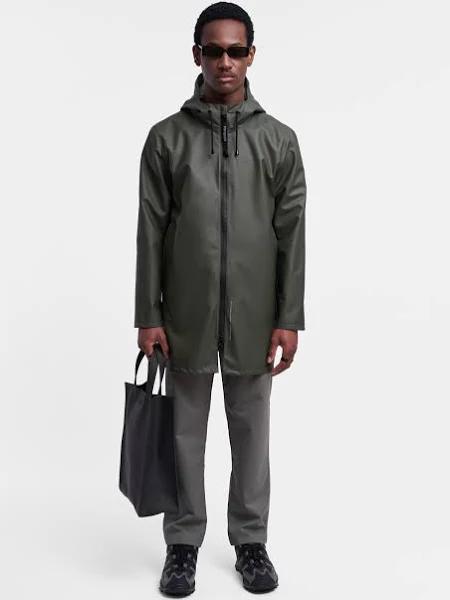 Stockholm Lightweight Zip Raincoat Green