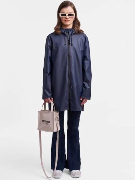 Stockholm Lightweight Zip Raincoat Navy