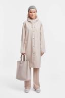 Stockholm Long Print Raincoat Light Sand