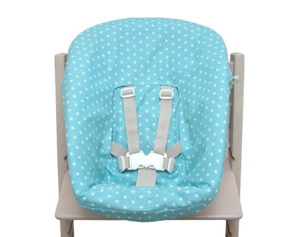 Stokke Tripp Trapp Newborn cover - turquoise with Stars (model before 2019)