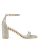 Stuart Weitzman 75mm Nudist Curve Block Sandals