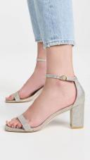 Stuart Weitzman 75mm Nudist Curve Block Sandals