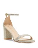 Stuart Weitzman 75mm Nudist Curve Block Sandals