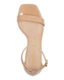 Stuart Weitzman 75mm Nudist Curve Block Sandals | Black | Size 6 | Shopbop